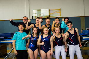 v.l. oben: Mirko Bott, Laura Dilling, Celine Voos, Nina Döring, Steffi Bott. Unten v.l.: Christian Bausch, Felicia Engel, Elisabeth Laumann, Louis Behre, Tim Döring