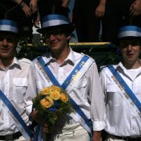 Sind jetzt wieder ganz normale Kerweborsch: Lars, Jochen und Michi