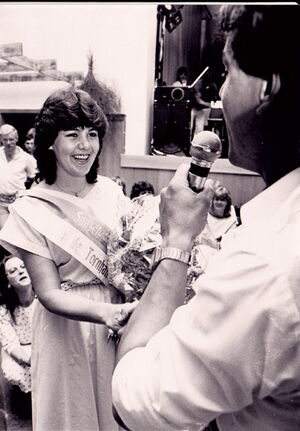 1984: Heike Raiß (heute Kliemann) war die erste Spargelkönigin nach der Wiederbelebung durch die Kerweborsch